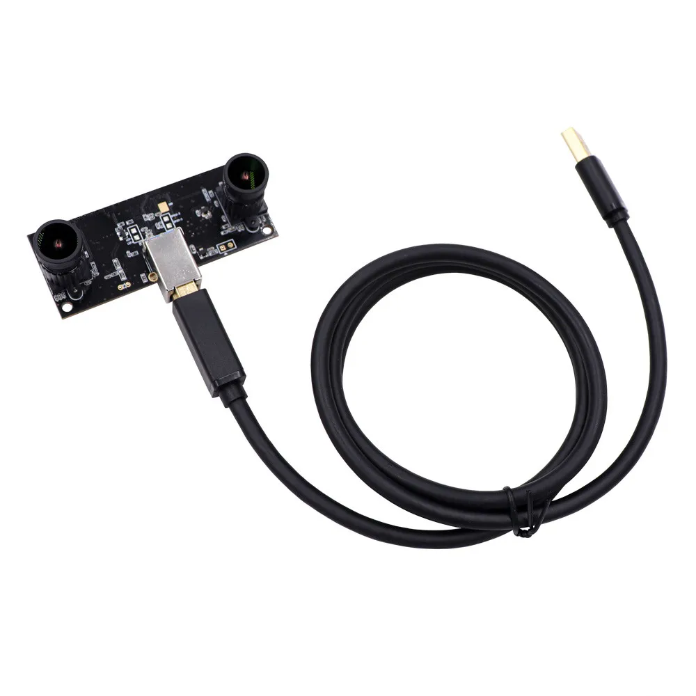  Face Recognition 3D VR Synchronization Dual Lens USB3.0 Camera Module OTG UVC Plug Play Driverless 