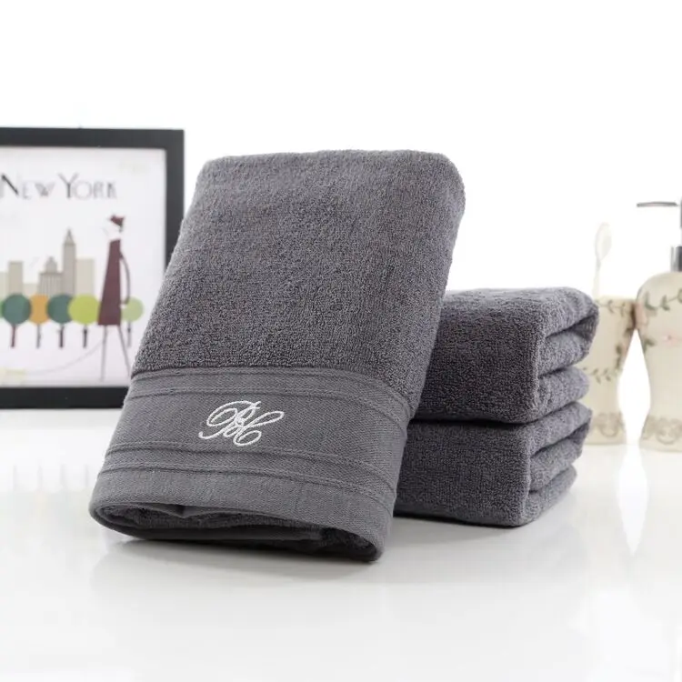 50100cm 2pcs grey large cotton terry hand towels setbulk soft luxury decorative bathroom hand towels setserviette de toilette - Decorative Hand Towels 50100cm 2pcs grey large cotton terry hand towels setbulk soft luxury decorative bathroom hand towels setserviette de toilette - Decorative Hand Towels