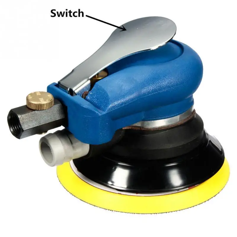 

5 inch Air Random Orbital Palm Sander Mayitr Pneumatic sanding machine Sanding Pad Vacuum Polisher Machine