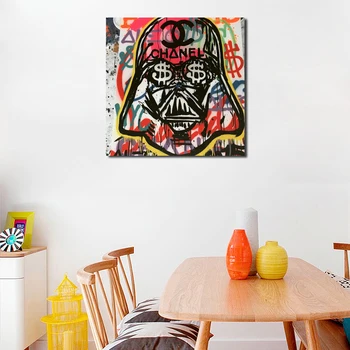 

Alec Monopolies Darth Vader Chanelles Canvas Posters Prints Wall Art Painting Decorative Picture Modern Home Decoration Artwork