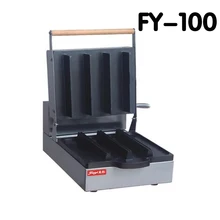 1 шт. 220 В FY-100 Электрический антипригарный вафельница японский клип cracker хрустящая электрическая нагревательная машина