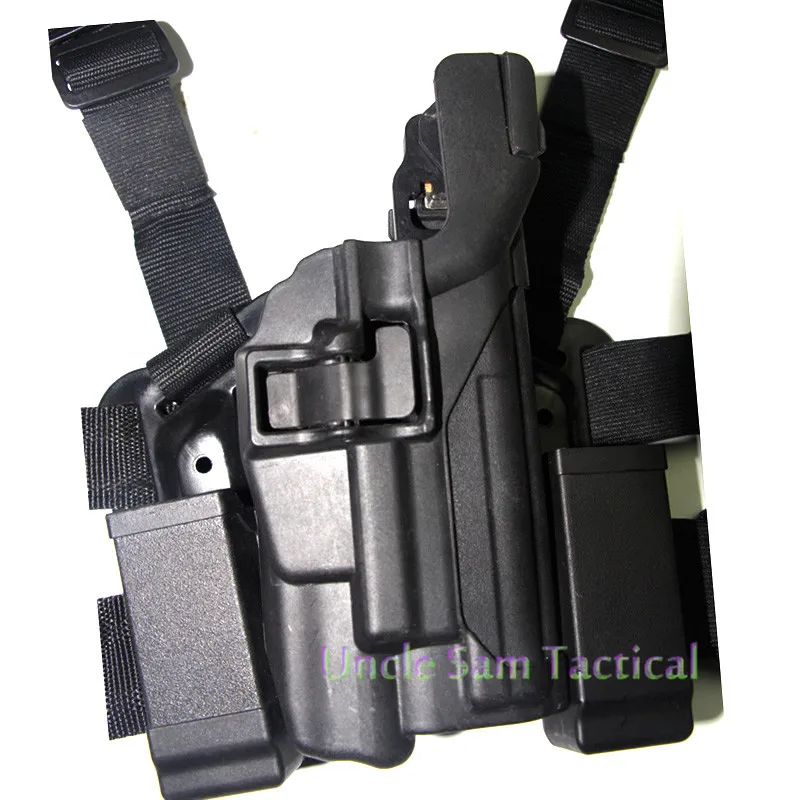 Тактический уровень 3 серии Airsoft SIG Sauer P226 пистолет легкое ношение кобура для охоты Пистолет падения нога holstersw/Журнал подсумок