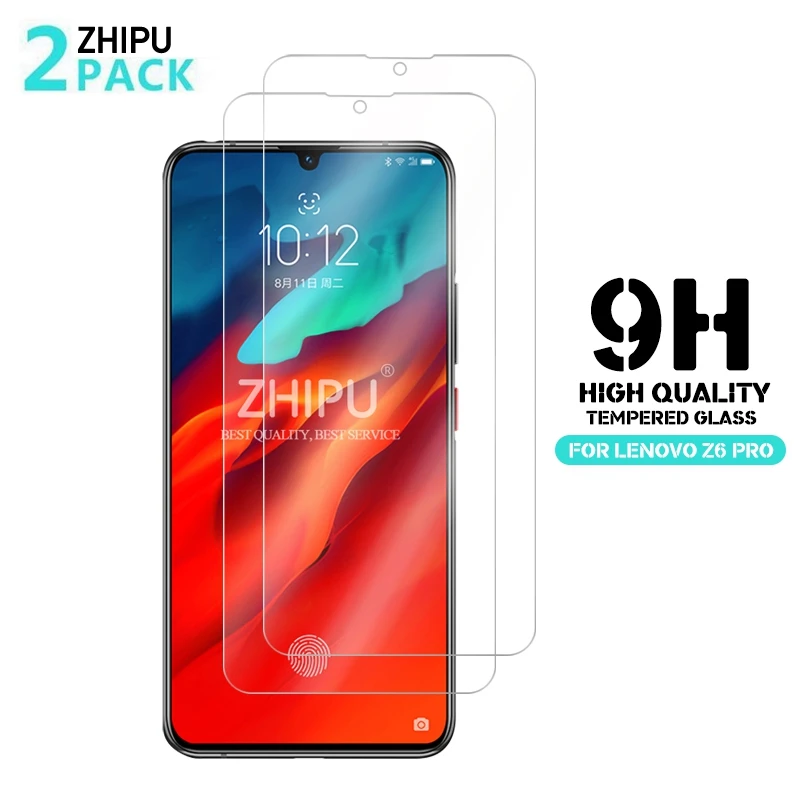 2 шт. закаленное стекло для Lenovo Z6 Pro Защита экрана 2.5D 9H Премиум Закаленное защитная
