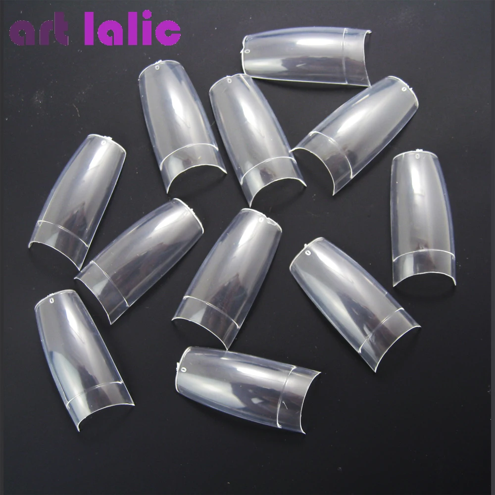 

Wholesale 500 Pcs 10 Sizes Clear False French Style Acrylic UV Gel Nail Tips Decoration