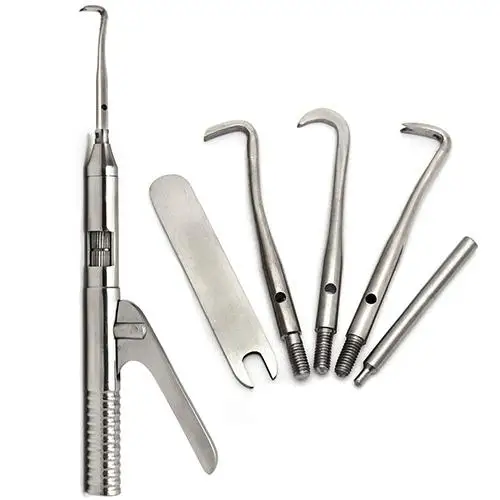 

6 Pcs/Set Dental Tool Surgical Instruments Crown Remover Dentist Automatic Tools