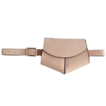 

Polygonal Faux Leather Pin Buckle Strap Waist Bag Women Coin Purse Fanny Pack