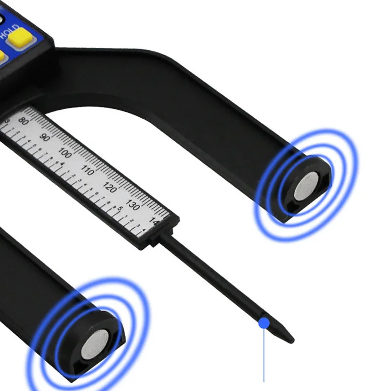 1 шт. 0-80 мм цифровой датчик высоты магнитные ножки Электронный штангенциркуль глубина Gage для фрезерных столов деревообрабатывающий измерительный инструмент