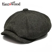 

2018 New Hot Fashion Gentleman Octagonal Cap Newsboy Beret Hat Autumn And Winter For Men's Jason Statham Male Models Flat Caps