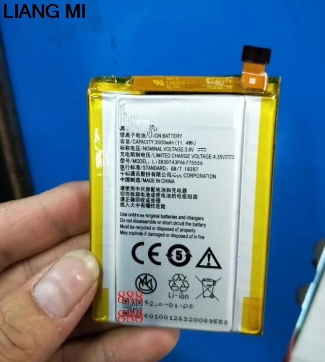 

Li3830T43P6h775556 Battery For ZTE Axon A1 AXON A2015 Axon Tianji A2015 TD-LTE Dual Blade V7 Max 3 with Repair Tools for gift