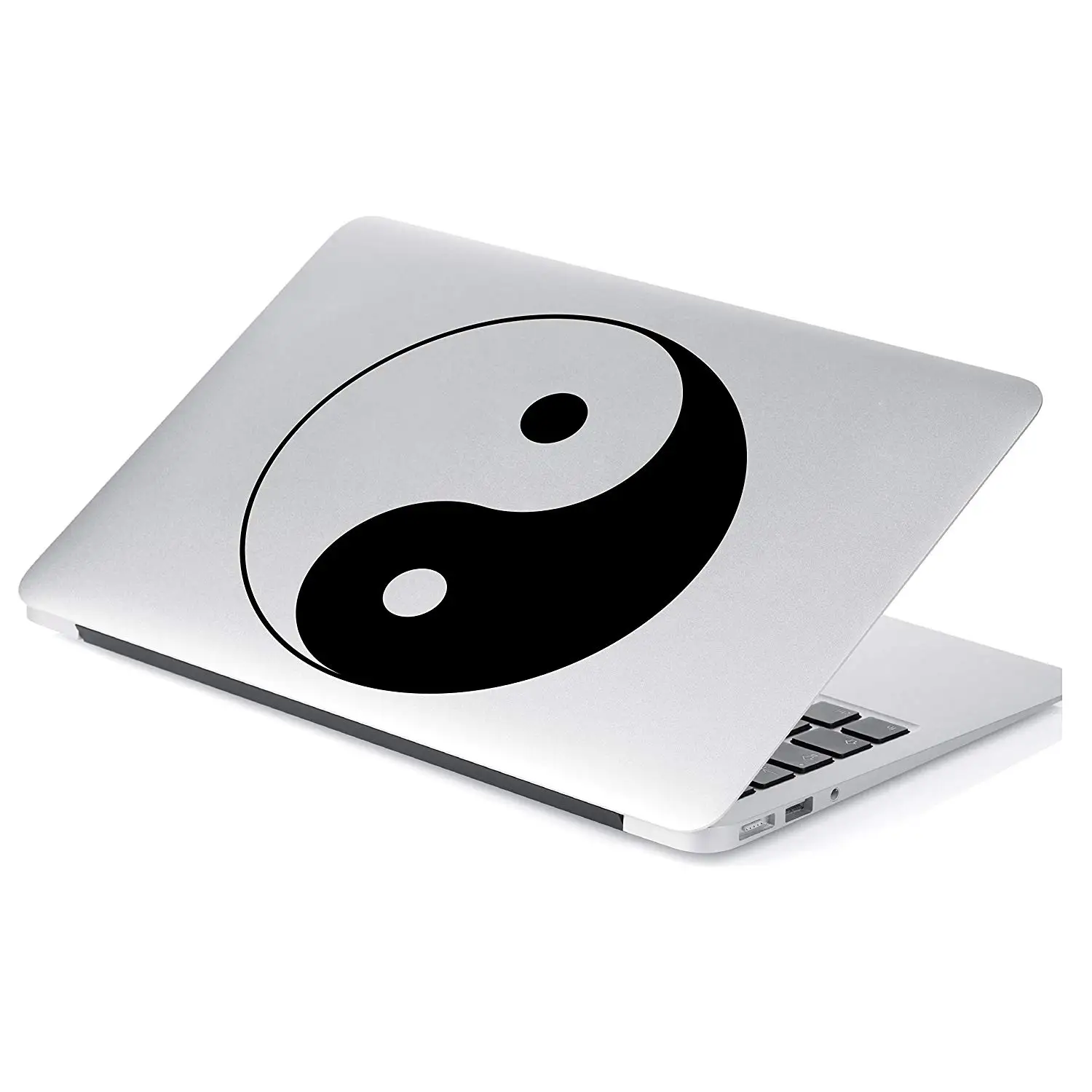 

Yin Yang Decal Sticker for Car Window, Laptop and More. # 623 (4" x 4", Black)