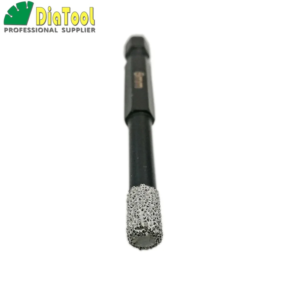 DIATOOL 2pcs 6mm Professional Quality Vacuum Brazed Diamond Core Bits With Qucik Fitting Shank Dry Drilling Bits|drill bit|diamond core bitscore bit