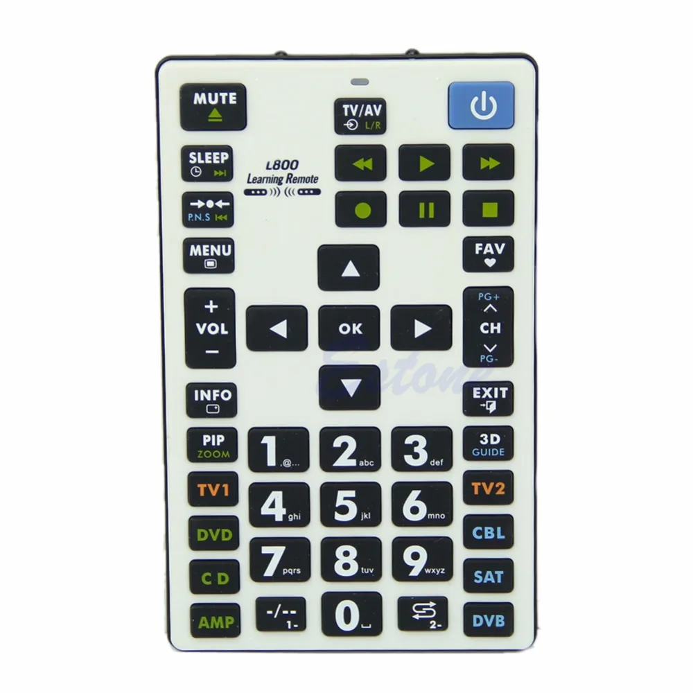 

2019 New Universal Learning Remote Control Controller 8 Devices For L800 For TV SAT DVD New