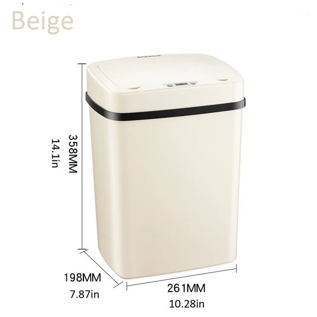 Amazon Trash Can 12L Portable Rectangular Automatic Sensor Touchless