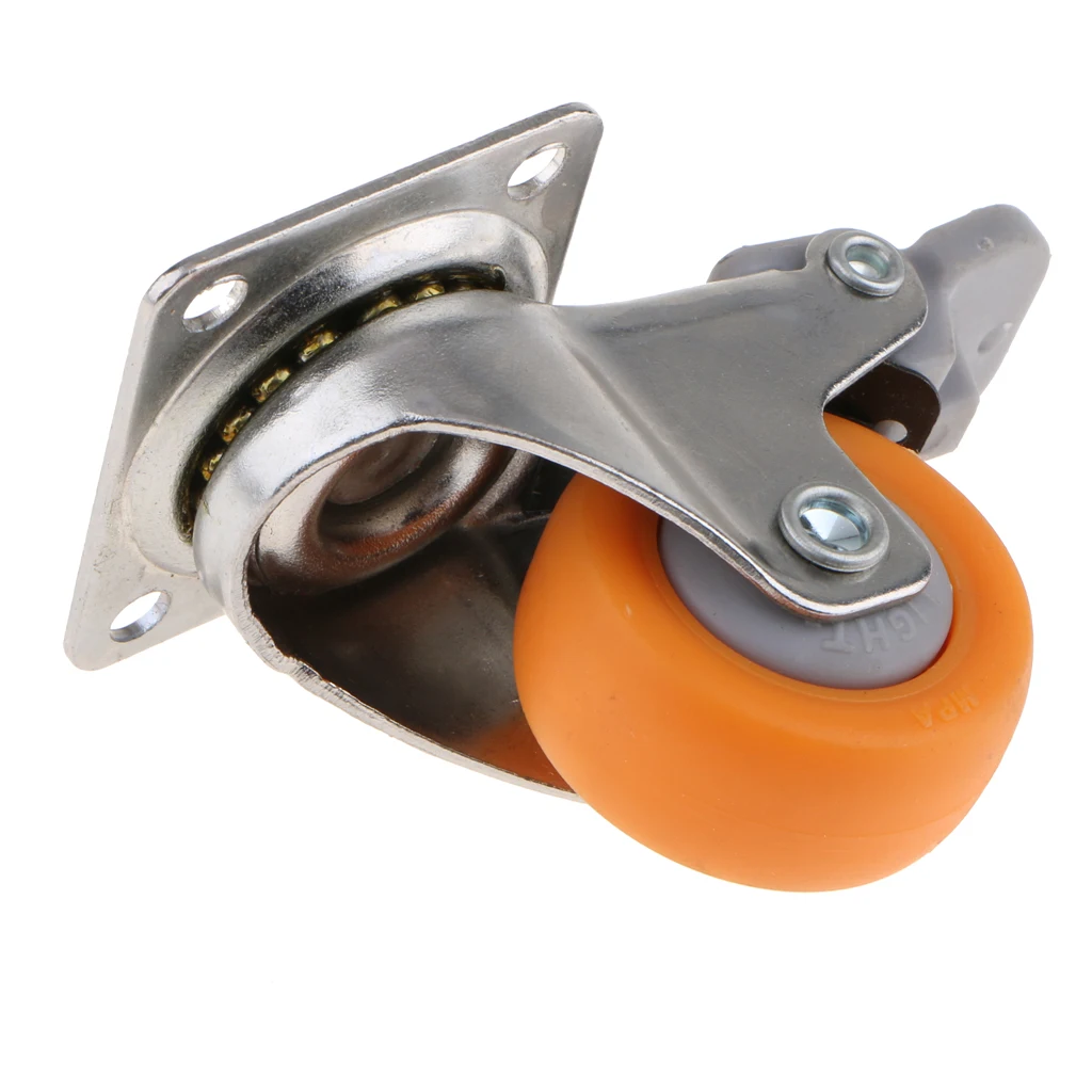 1.5inch Industrial Swivel Caster Wheels 25kg Capacity Heavy Duty