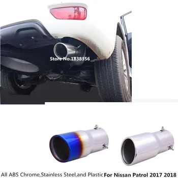 

For Nissan Patrol 2017 2018 2019 2020 Car Muffler Exterior End Pipe Outlet Dedicate Stainless Steel Exhaust Tip Tail Sticker