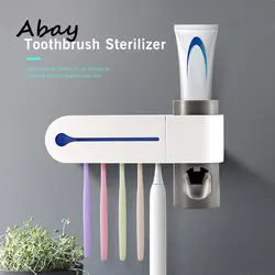 Abay 2 в 1 уф стерилизация стерилизующаяся зубная щетка стерилизатор держатель зубной щетки автоматический комплект для зубной пасты