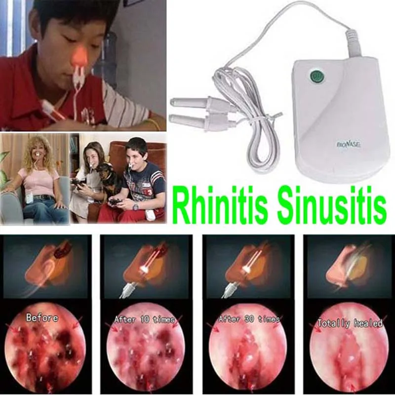 

BioNase Nose Treatment Rhinitis Sinusitis Nose Cure Therapy Massage Device Cure Hay Fever Low Frequency Pulse Laser Health Care