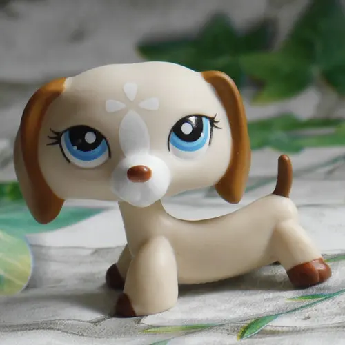 

IN HAND ORIGINAL flower Cream Dachshund dog pubby CUTEIE FIGURE TOY DOLL 2" MINI COLLECTION HTF #1491