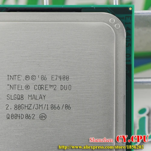 Процессор Intel Core 2 Duo E7400 cpu(2,8 ГГц/3 м/1066 ГГц) Socket 775