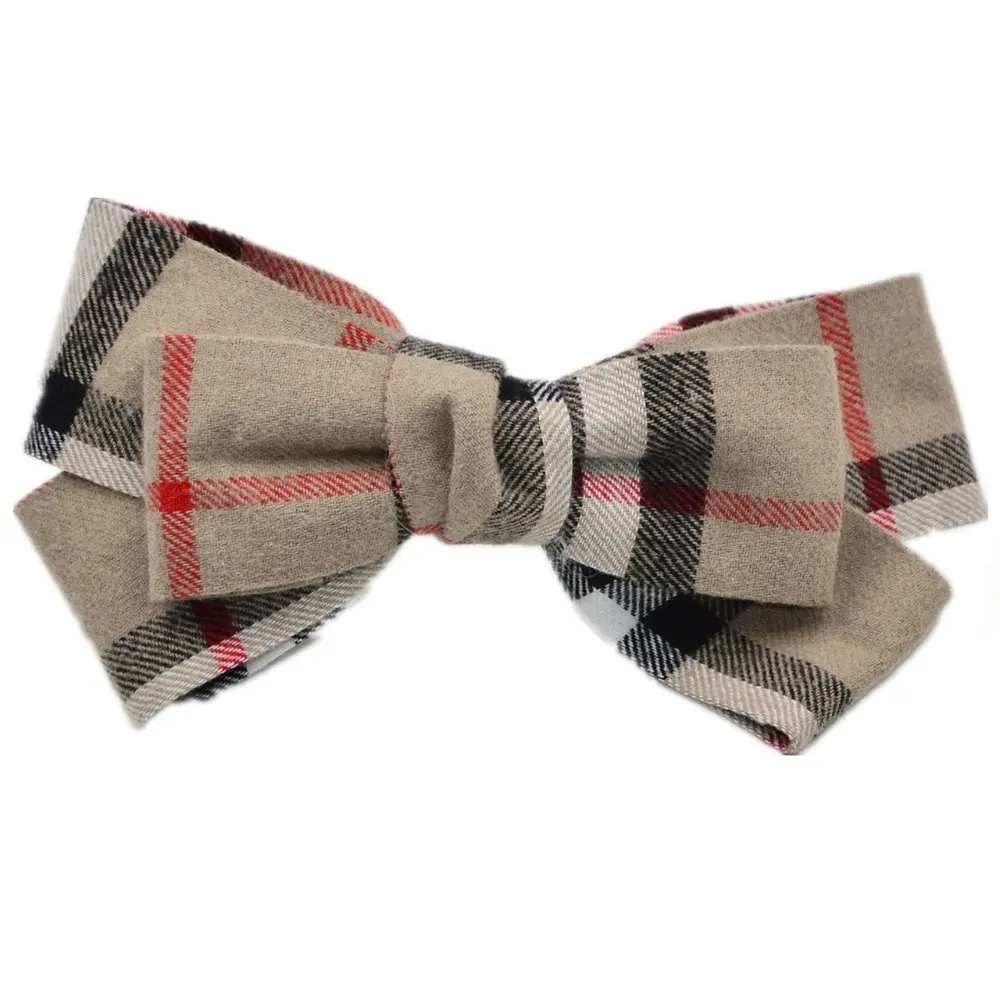 

Large SIze Bowknot Hair Clip French Clip 5.2 Inches Plaid Barrettes Hair Accessories for Girls