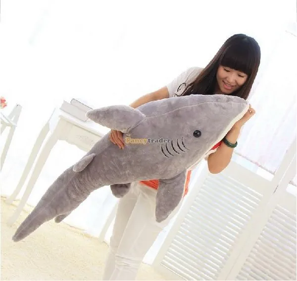 Fancytrader Good Selling! 51'' 130cm Huge Stuffed Soft Plush Funny Giant Shark Toy, Free Shipping FT50892 (11)