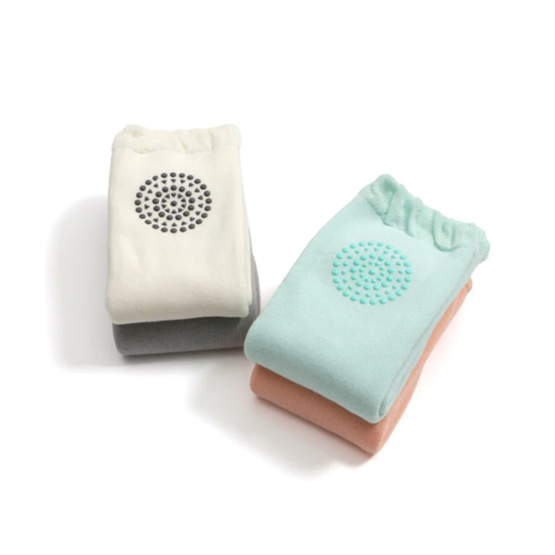 Soft Cotton Baby Leg Warmer Boy Anti-Slip Kid Knee Pad Warm Towel Baby Girl Flore Sock Infant Toddler Safety Crawling Elbow 1-3Y (1)