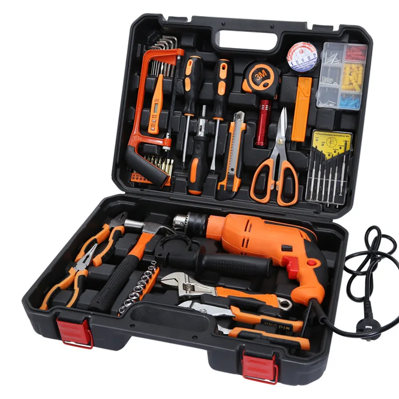 

Household electric drill 60 pieces Hardware set tool Electrician repair kit Multi-function combination Set tool