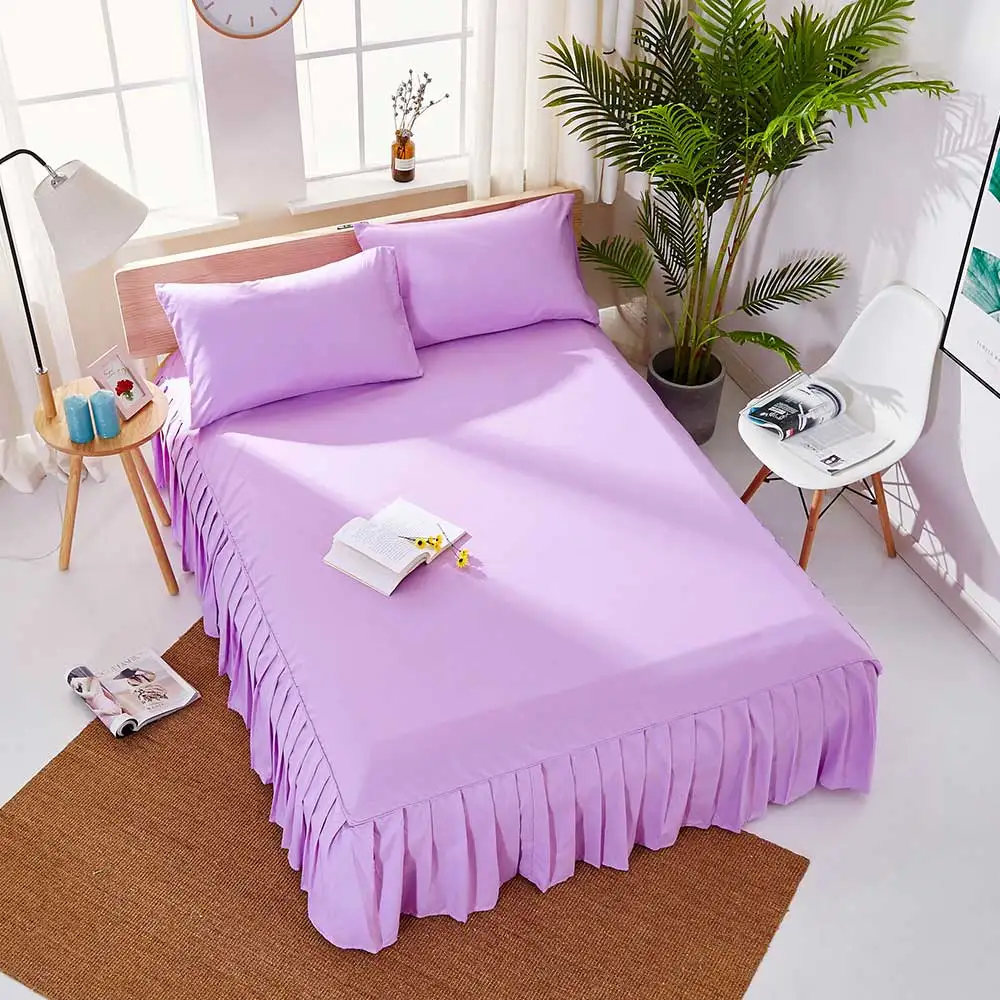 Bed Cover Skirt Quilted Mattress Protector Bed Sheet Pad Mattress Cover Thickening Plant Cashmere Sanding For Mattress Bed Cover Skirt Quilted Mattress Protector Bed Sheet Pad Mattress Cover Thickening Plant Cashmere Sanding For Mattress
