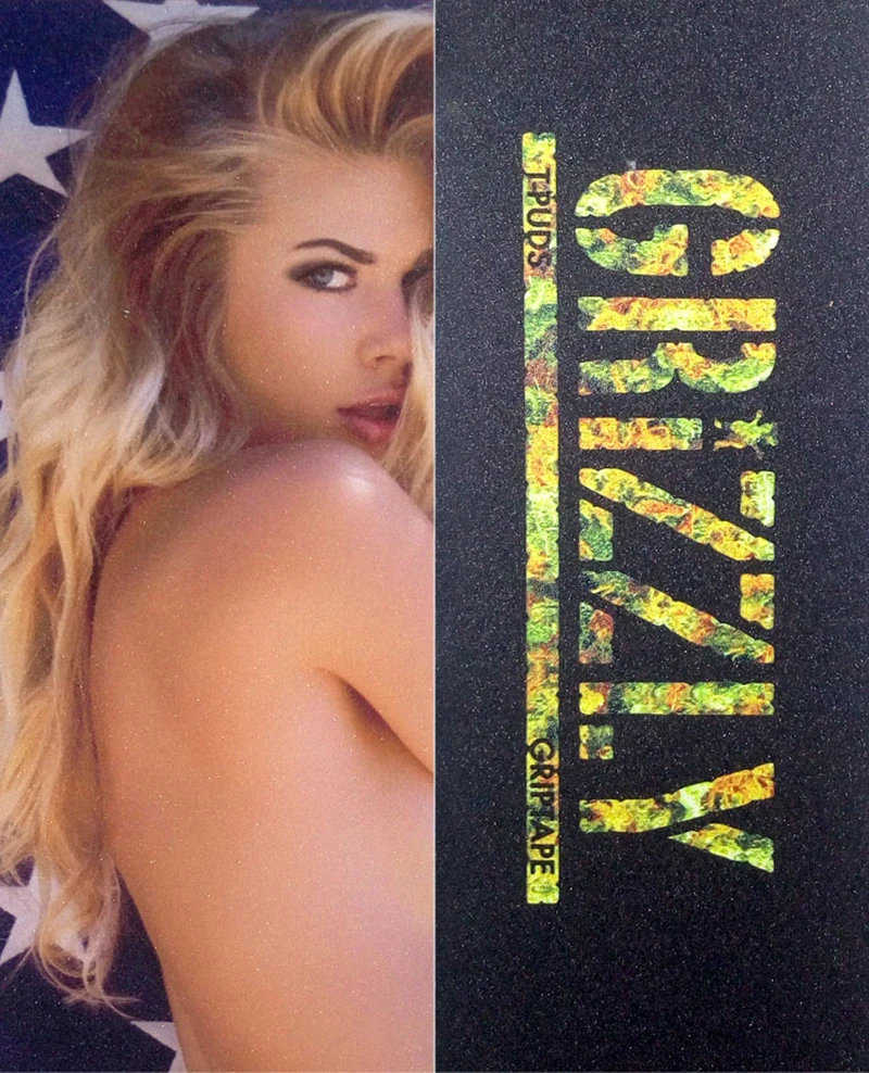 Высококачественный скейтборд Griptape GRIZZLY плотная Нескользящая Водонепроницаемая