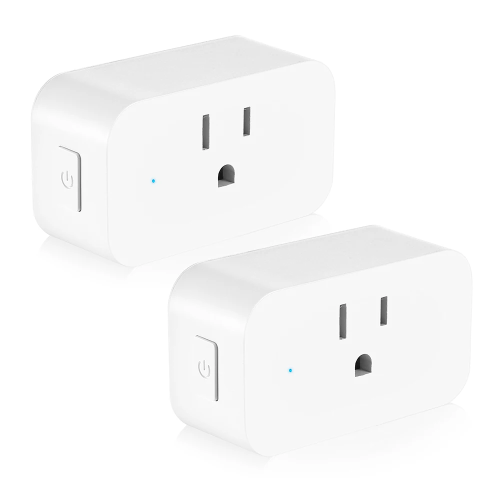 

Famirosa SWA5 2pcs WiFi Smart Plugs Mini Outlets For Android IOS Remote Control Outlet Smart Home Controller Accessories US Plug