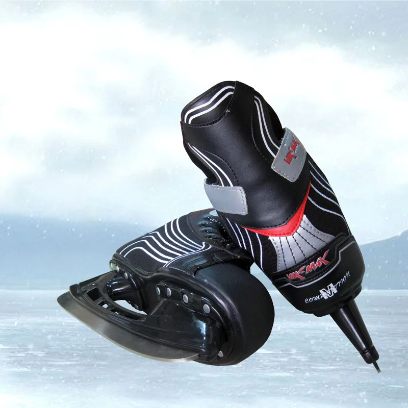 Japy تزلج فيك ماكس 9511 هوكي الجليد أحذية الكبار الطفل زلاجات ثلجية المهنية الكرة سكين الجليد هوكي سكين أحذية الثلج الحقيقي patines