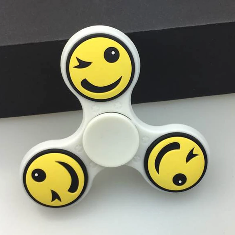 Забавные игрушки Hand Spinner Пластиковые EDC руки смайлик узор пальцев гироскопа Для