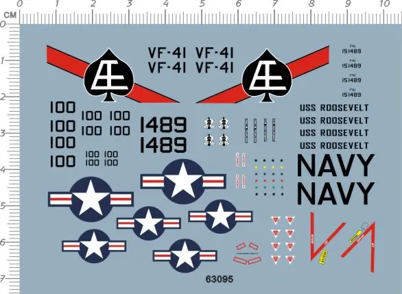 Точная шкала детализация 1: 72 USAF F4 Phantom VF41 VF 41 модель истребителя наклейка|Наборы