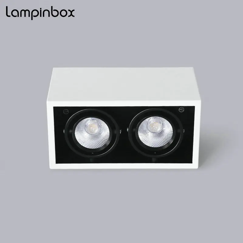 

Wall Mounted LED Ceiling Lamps Spotlight Box Light COB Grid LED Downlight Ceiling Lamp Showroom Living Room Lighting Decoration