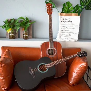 

Rounded guitar 41-inch folk acoustic guitar mahogany sapele beginners professional performance