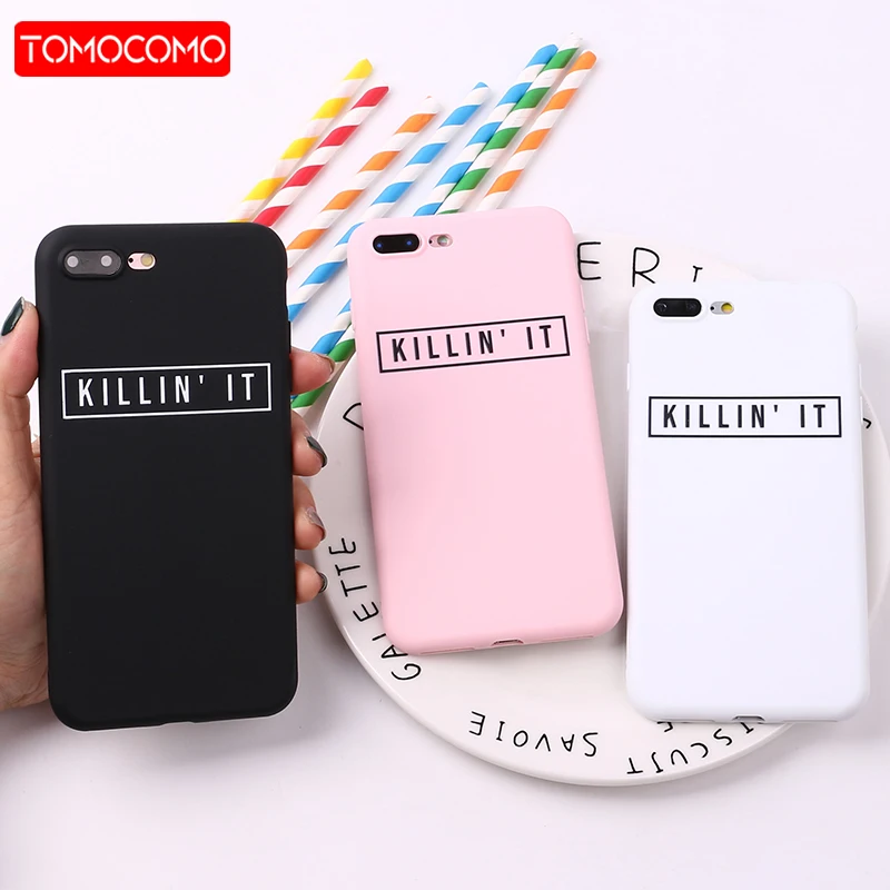 

For iPhone 11 Pro 6 6S 5 5S SE 8 8Plus X XS Max 7 7Plus Killin It Summer Soft TPU Silicone Frosted Matte Case Fundas Coque Cover