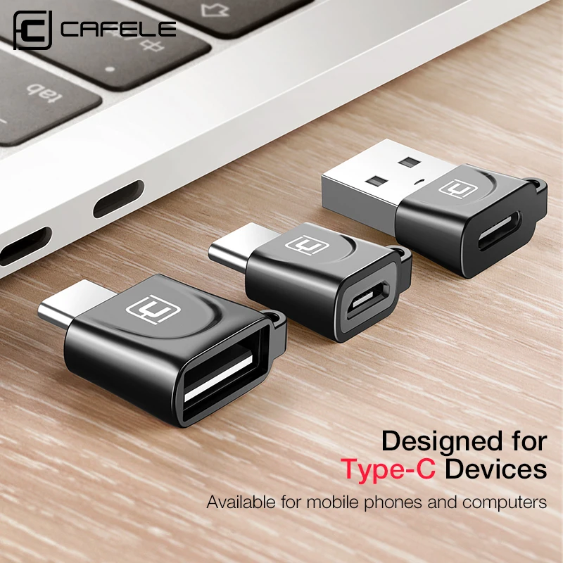 CAFELE usb type C OTG адаптер USB C штекер Micro USB Женский Кабельные конвертеры для Macbook samsung S10 huawei USB type-c OTG