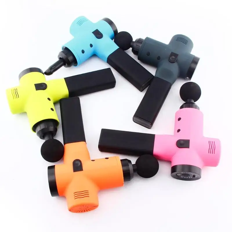 Portable Handheld Electric Massager Gun Women Men Body Muscle Massage Guns Fitness Sport Exercise Body Massage Tools Drop ship