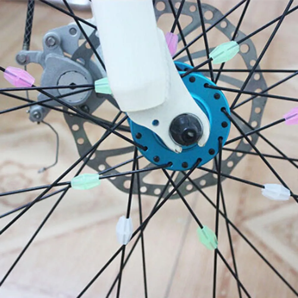 1 pack Bicycle Cycling Plastic Wheel Spoke Colorful Beads Decoration