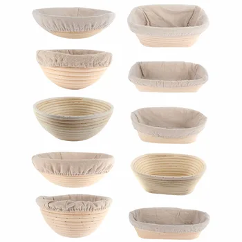 

Various Shapes Fermentation Rattan Basket Country Bread Baguette Dough Baskets Baking Dough Basket Baking Storage Basket New