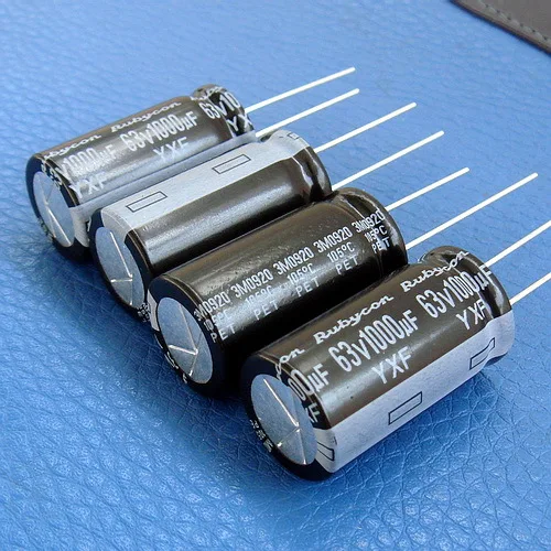 

( 4 pcs/lot ) RUBYCON Long Life Low impedance Capacitor 1000uF 63V.
