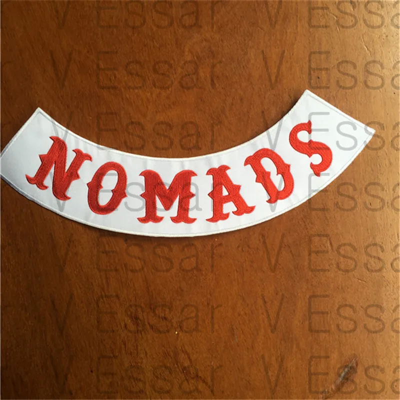 Тканевые нашивки NOMADS с вышивкой нижней части для куртки 30x7 см|embroidery patch|cloth patchpatches