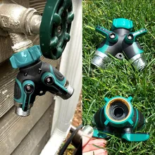 ANHO 3/4 ''садовый водопроводный соединитель для шланга, Трубная арматура, 2 способа, y-образный клапан, переключатель шланга, фильтр, запорный, цинковый сплав, сельское хозяйство