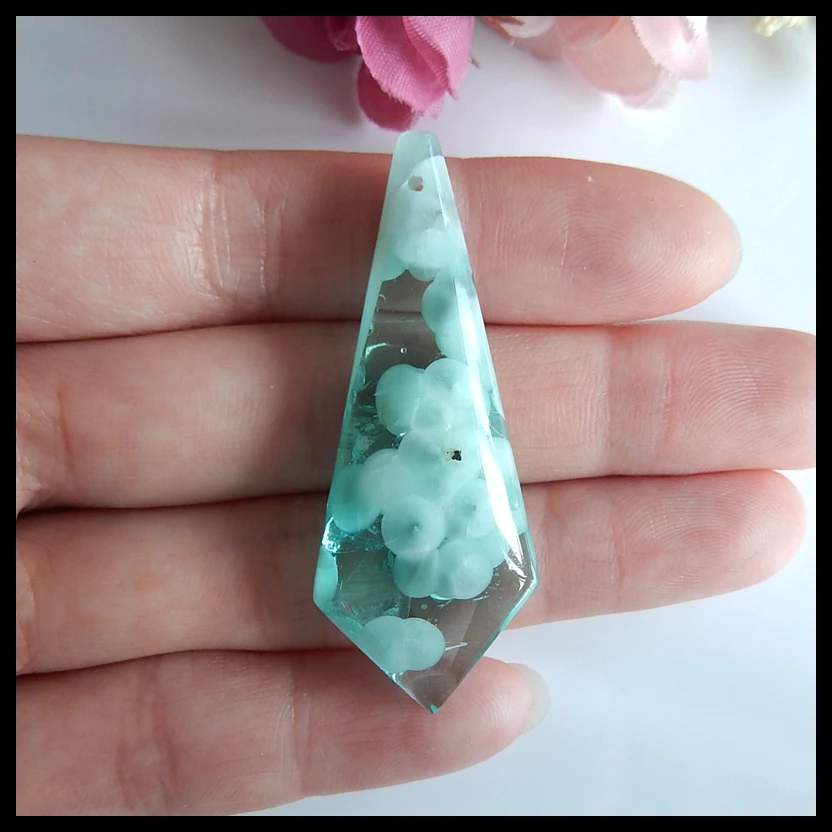 

Birthday gift Natural Gemstone Natural stone gemstone Onyx fashion pendant ,50x20x9mm,10.0g