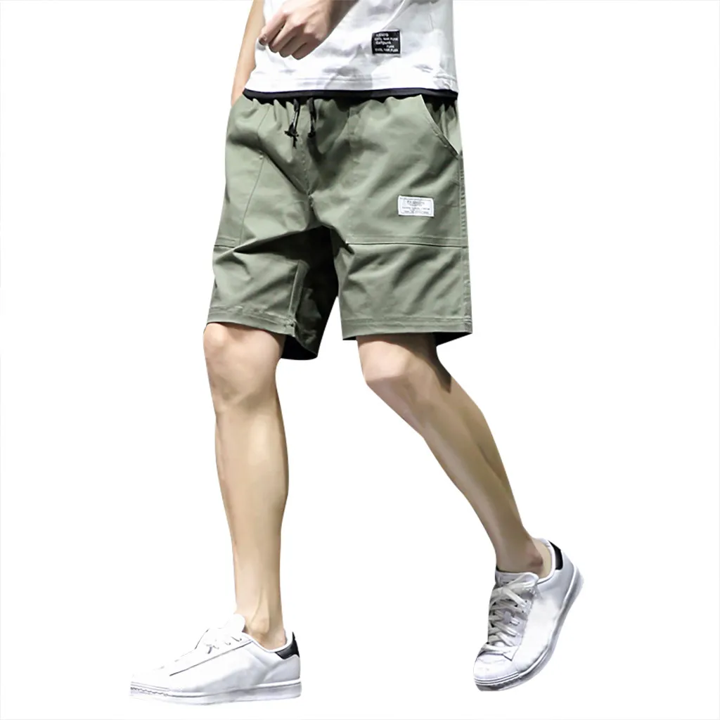 Мужские летние шорты новые мужские летние повседневные шорты мужские эластичные джоггеры на шнурке мужские короткие брюки