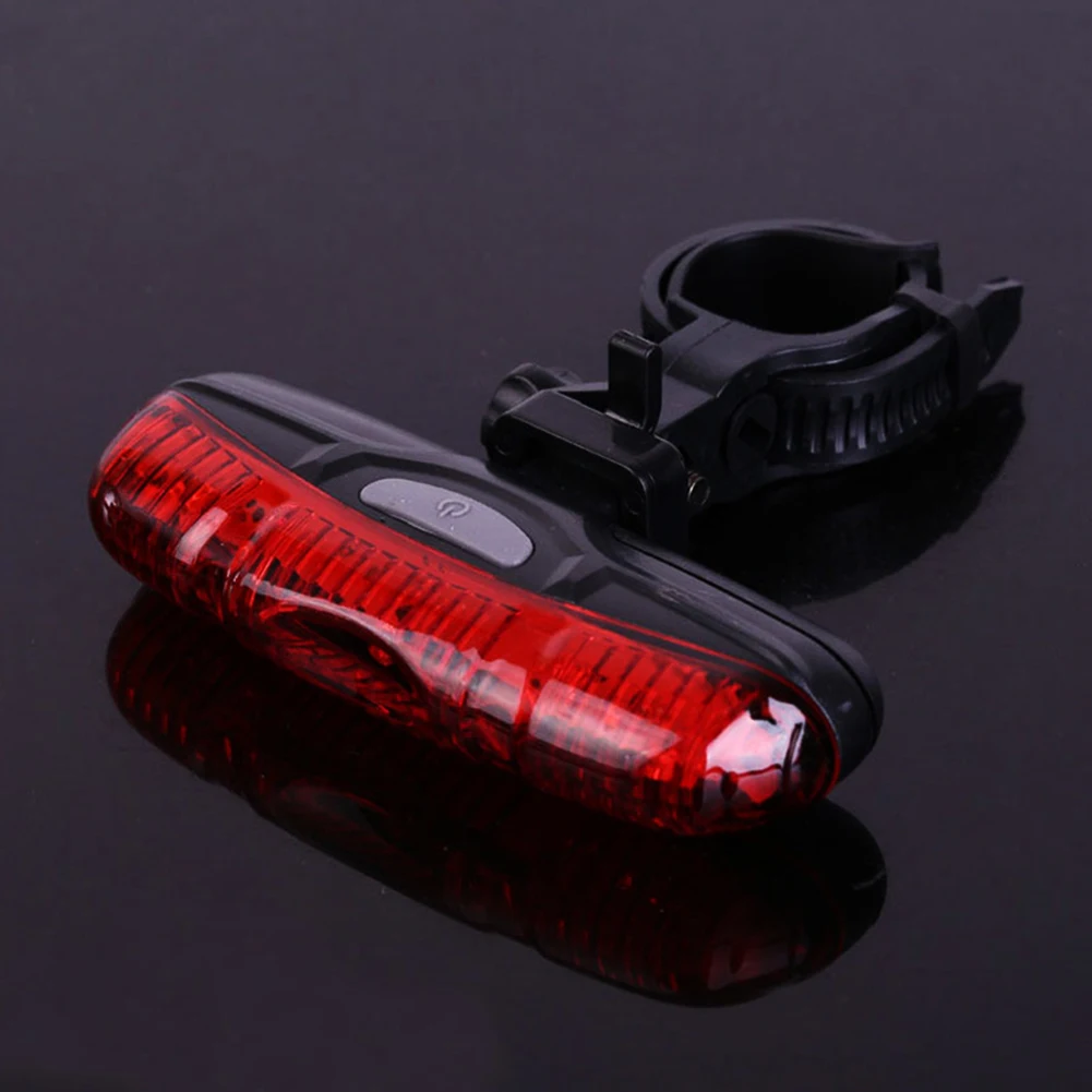 

5 LED Bike Tail Light Bicycle Red Light LED Bicycle Security Warning Tail Lamp Three Lighting Modes Long Light And Flash