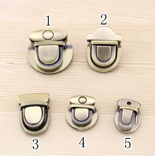 

KISSDIY 20sets /lot Antique Bronze Mortise lock tendrils bag lockbutton doctors bag lockbutton diy bag accessories,freeshipping