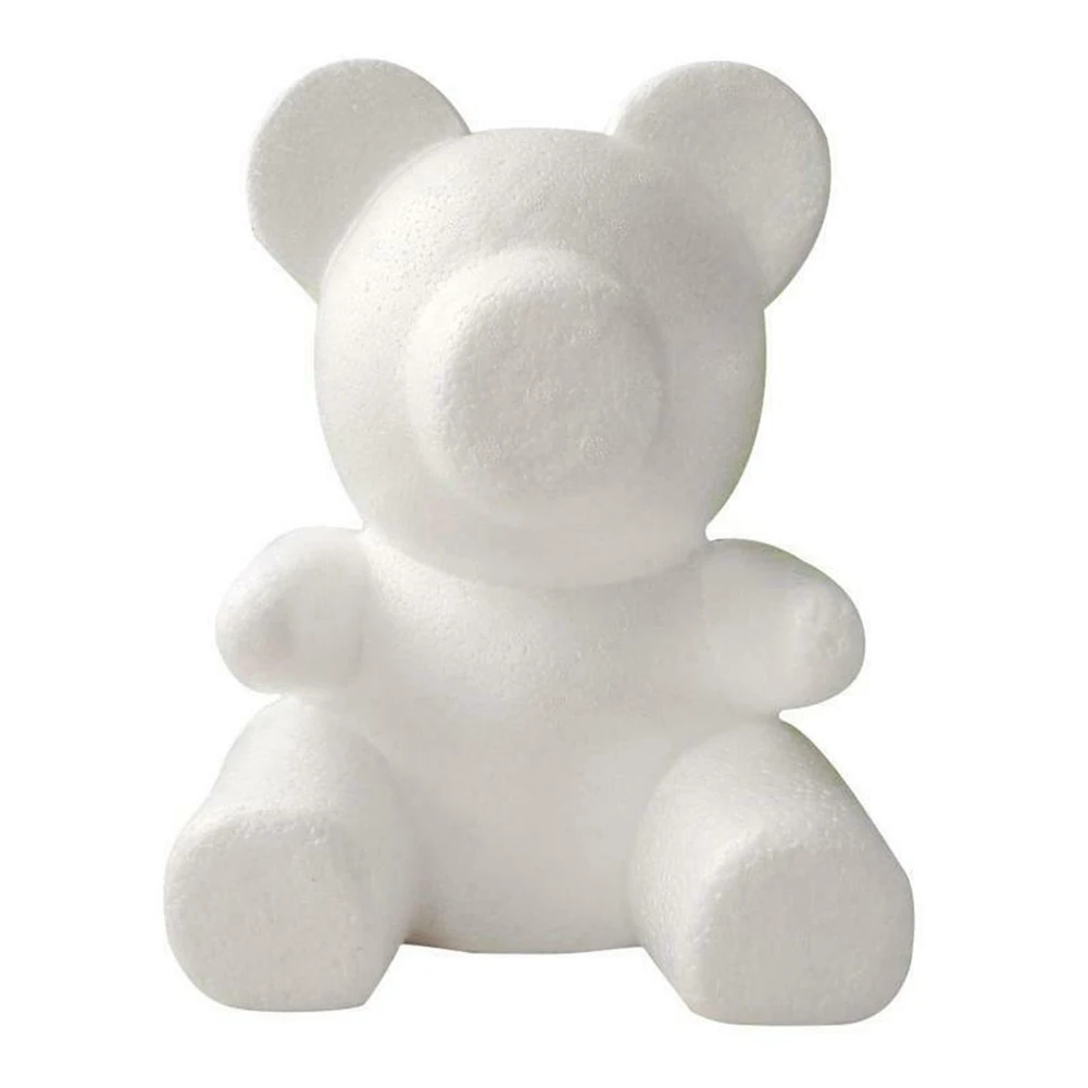 

200mm Modelling Polystyrene Styrofoam Foam bear White Craft Balls For DIY Christmas Party Decoration Supplies Gifts