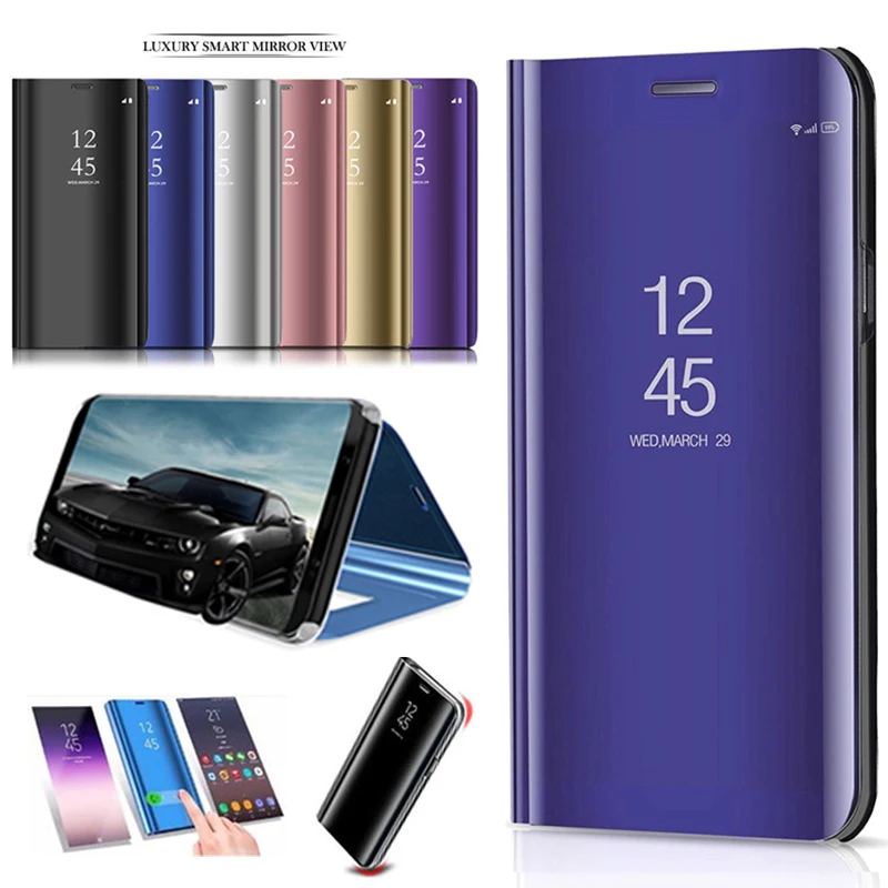 

Clear View Mirror Case For Huawei P20 P30 Mate 20 10 Pro Honor 8X Max 10 8 Lite 9 Lite 9i Note 10 V10 Play Nova 3 3i 3E 2i Y5 Y9