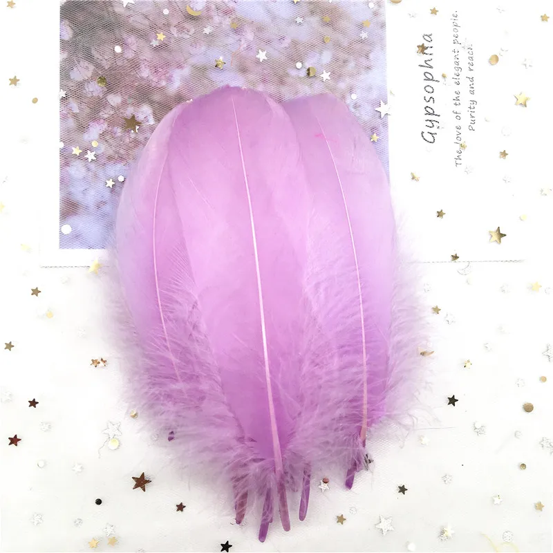 Разноцветные Шлейфы Лебедь Feathers10-15cm гусиное перо сценический шлейф Ловец снов промытый гусиный пух пушистый шлейф для свадьбы 50 шт